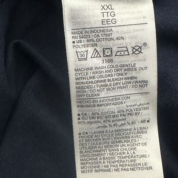 Old Navy T-Shirt Mens XXL Navy Blue Santa Beer Graphic Christmas Holiday Funny - Picture 7 of 7